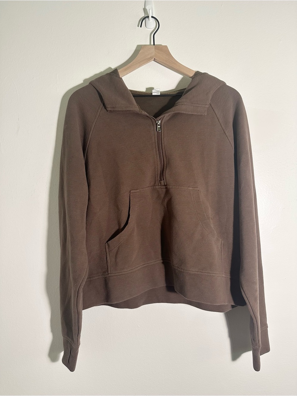Anrabess - Half-Zip Hoodie in Brown